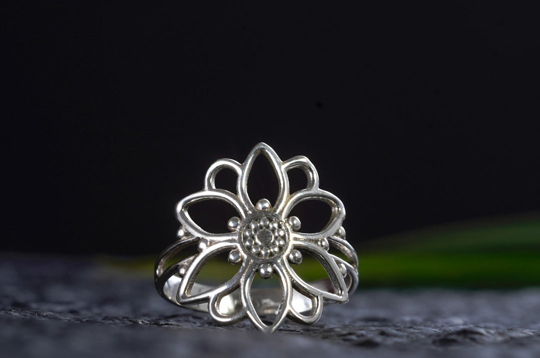 Ring ~ FLORA ~ 925er Sterling Silber ~ Blume & Blüte