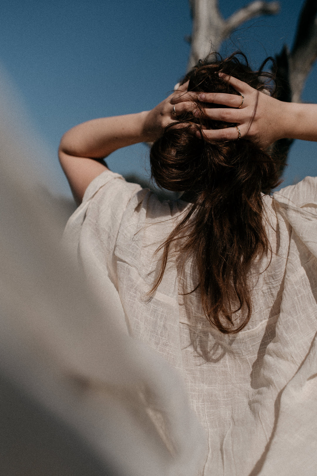 Langer Kimono AYA aus Baumwolle