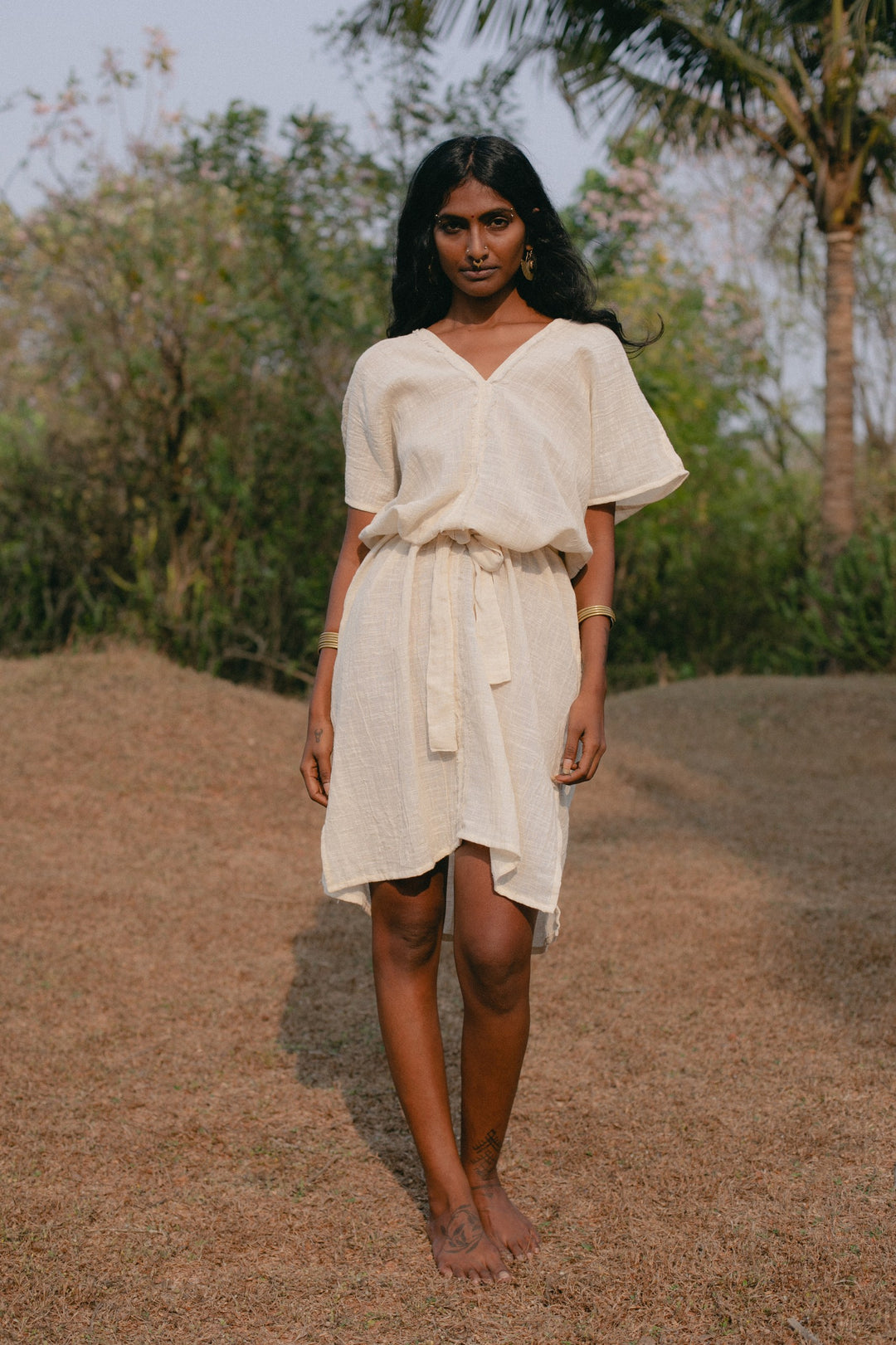 Sommerkleid ~ DAKINI naturweiß