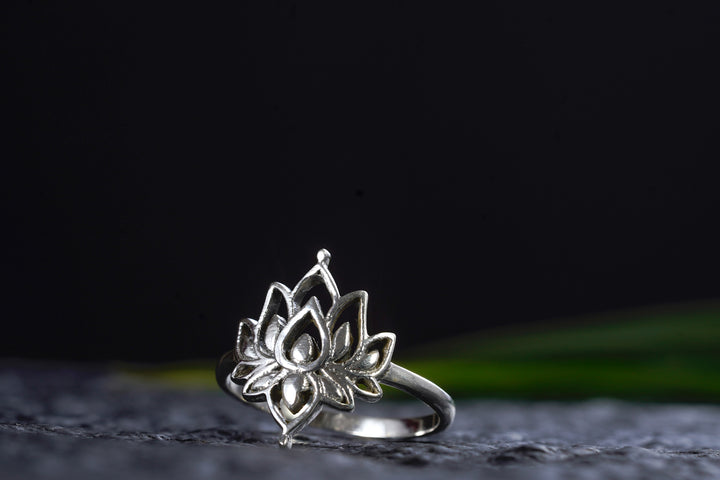 Ring ~ LOTUS ~ 925er Sterling Silber ~ Lotusblume ~ Lotusblüte