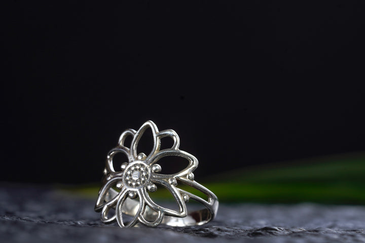 Ring ~ FLORA ~ 925er Sterling Silber ~ Blume & Blüte