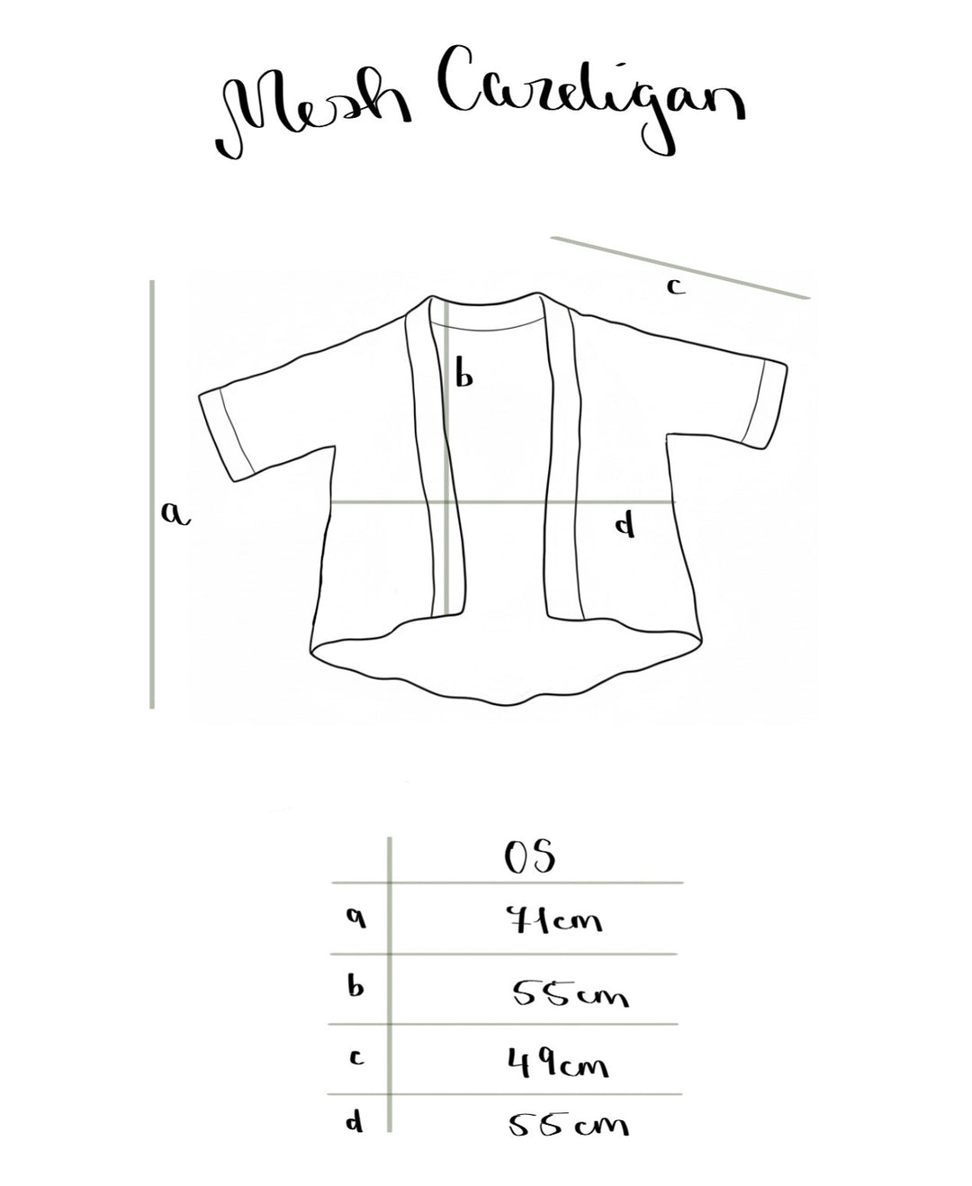 Mesh Cardigan ~ MUSTARD