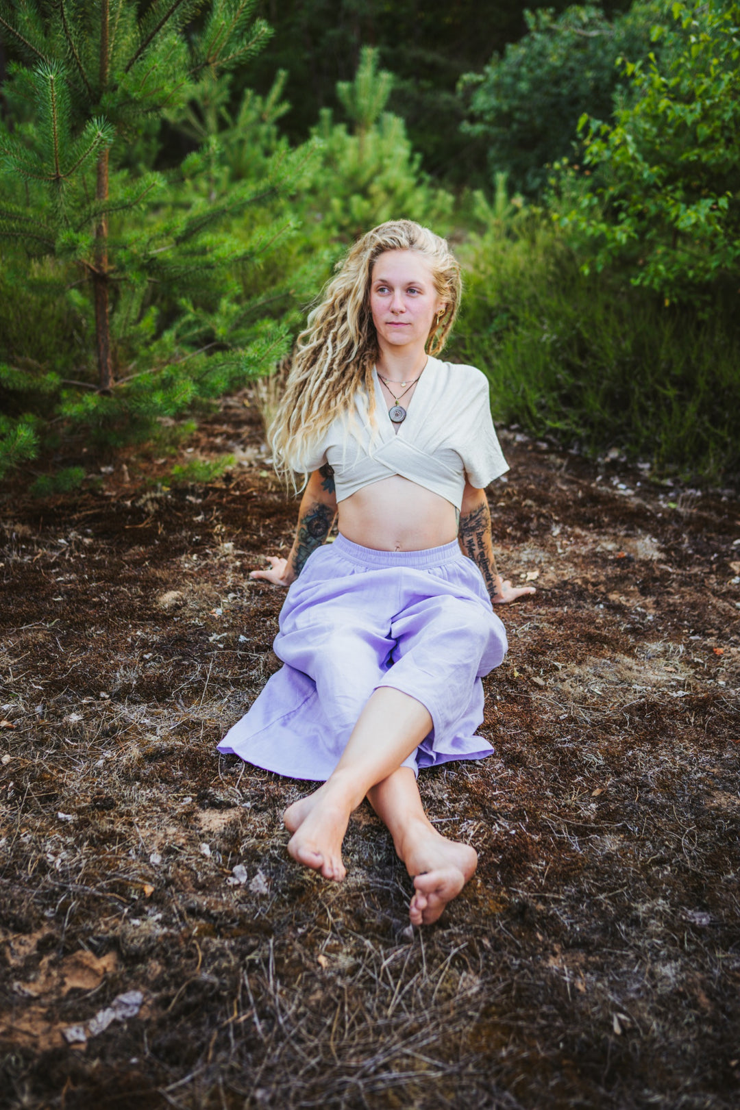 Musselin Culotte ~ Lavendel