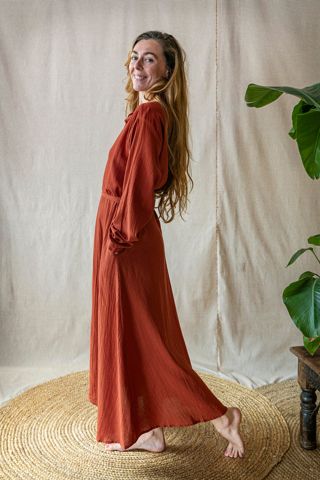 Maxi Kleid CARA ~ FIRE