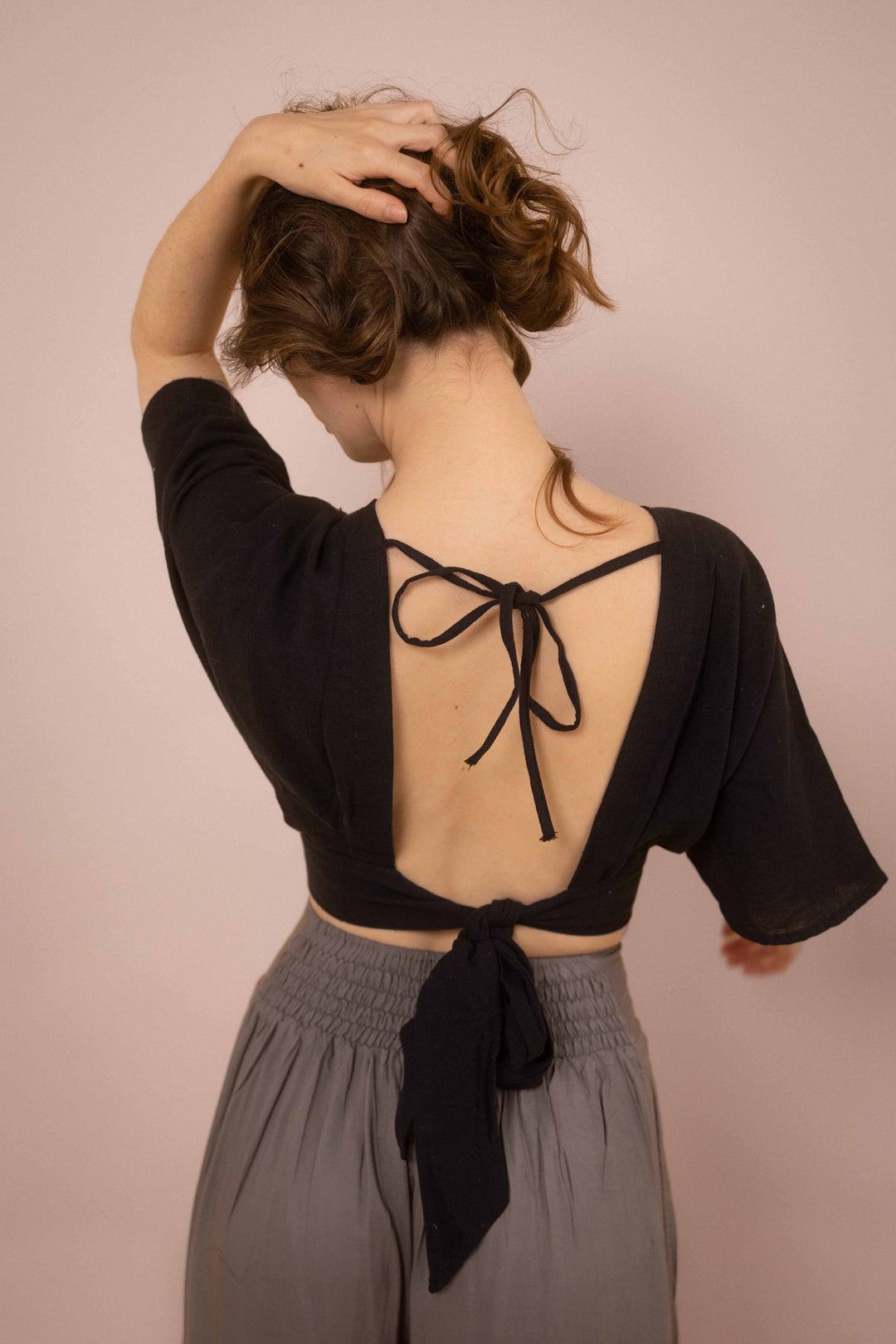 Feminines Top ~ SAKURA Schwarz