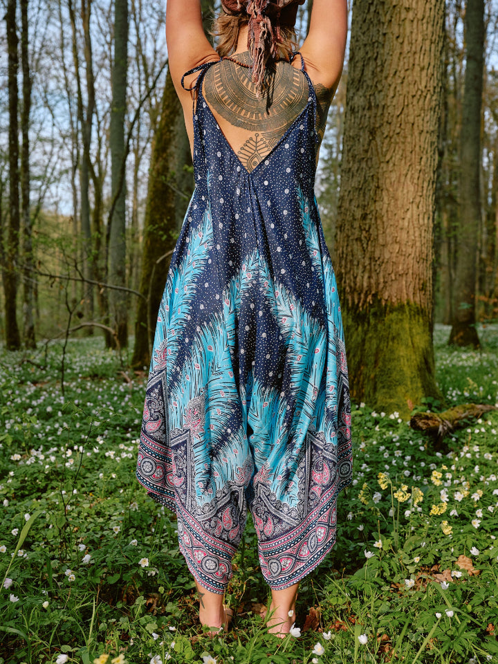 Jumpsuit ~ PAO. Hosenkleid. Vintage. Aus 100% Baumwolle. Einteiler.