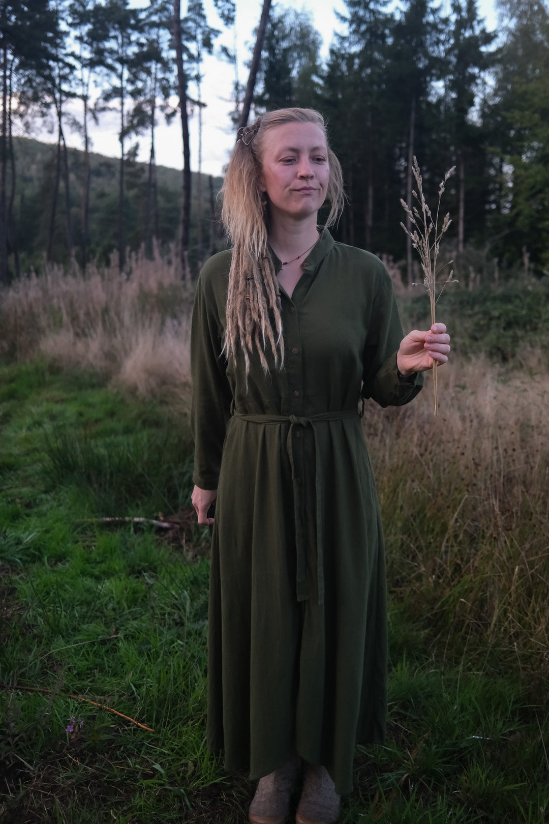 Maxi Kleid CARA ~ Grün