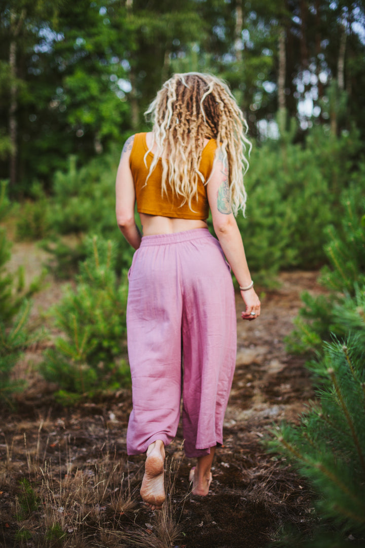 Musselin Culotte ~ Altrosa