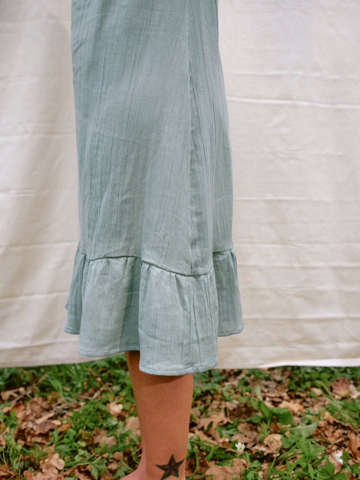 Musselin Kleid OCEAN in türkisblau, Sommerkleid, 100% Baumwolle, Vintagekleid