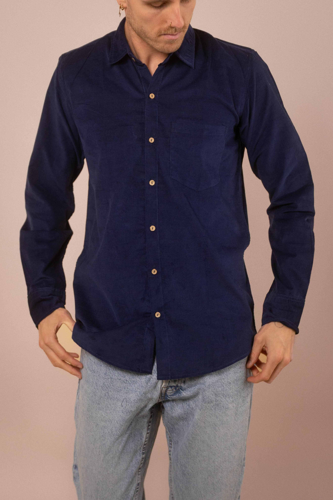 Cord-Hemd ~ NOAH blau