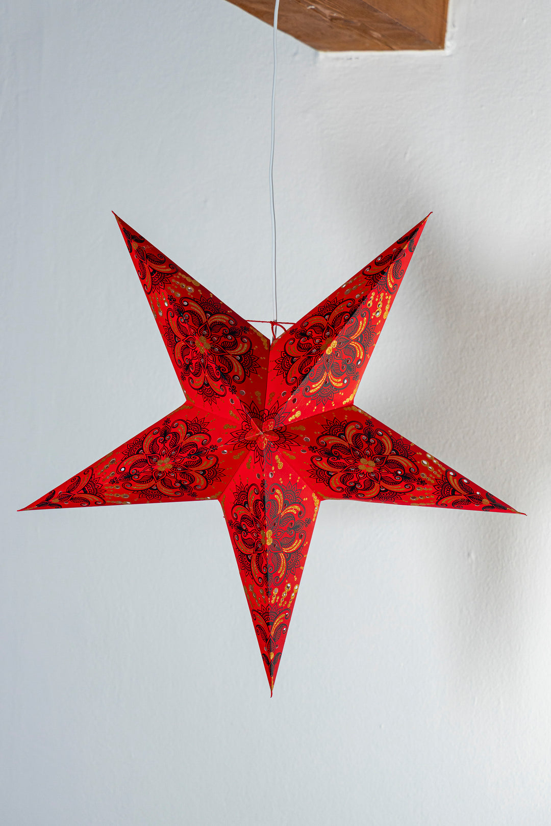 Glitzer Stern in ROT