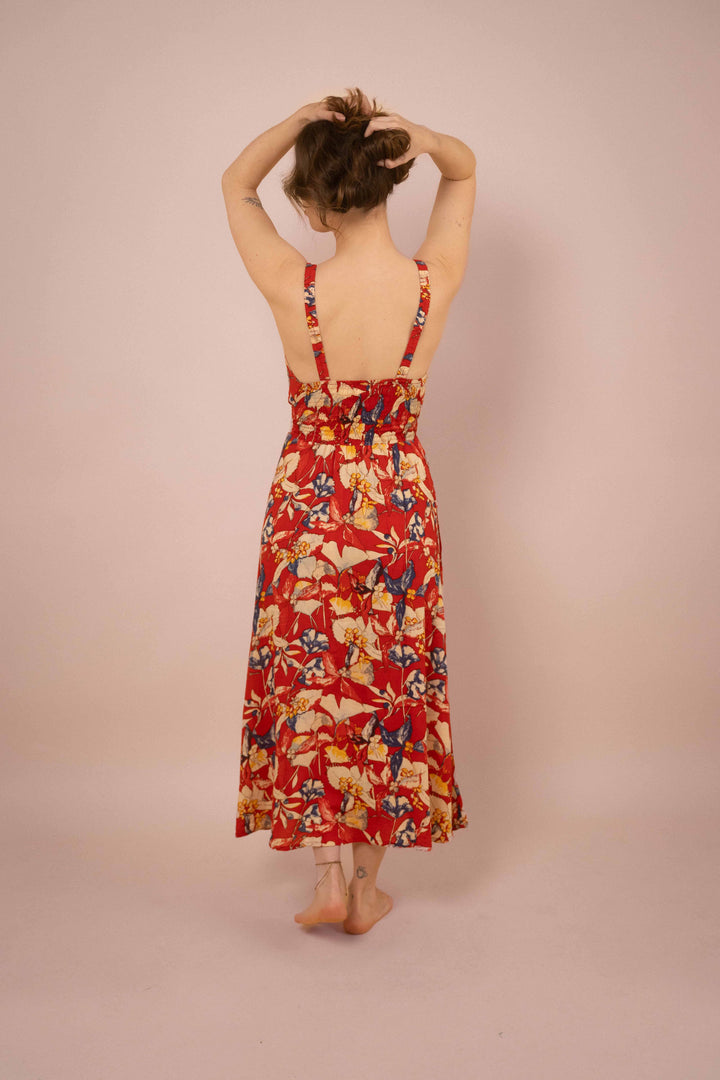 Blumenkleid ~ FLORA rot