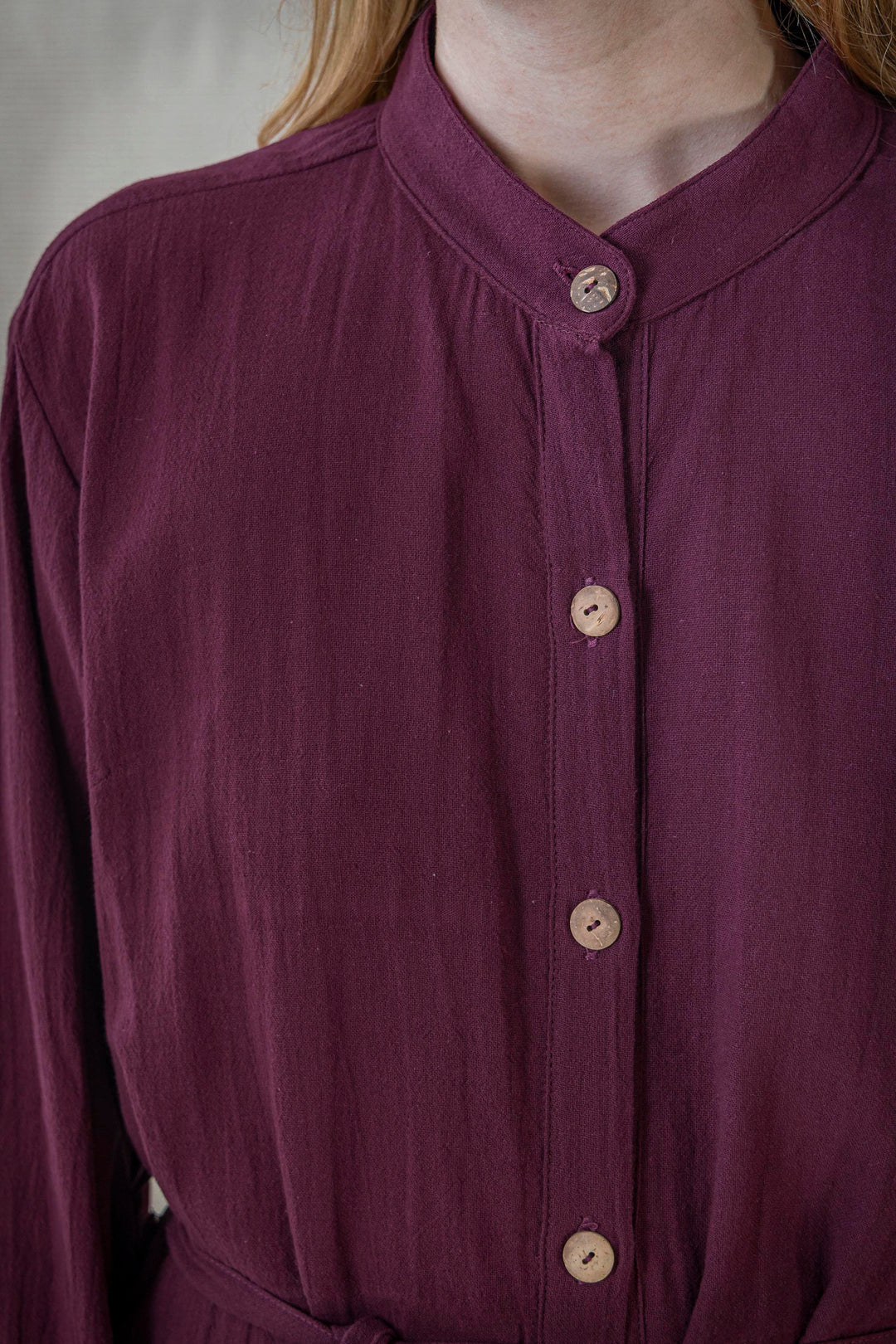 Maxi Kleid CARA ~ AUBERGINE