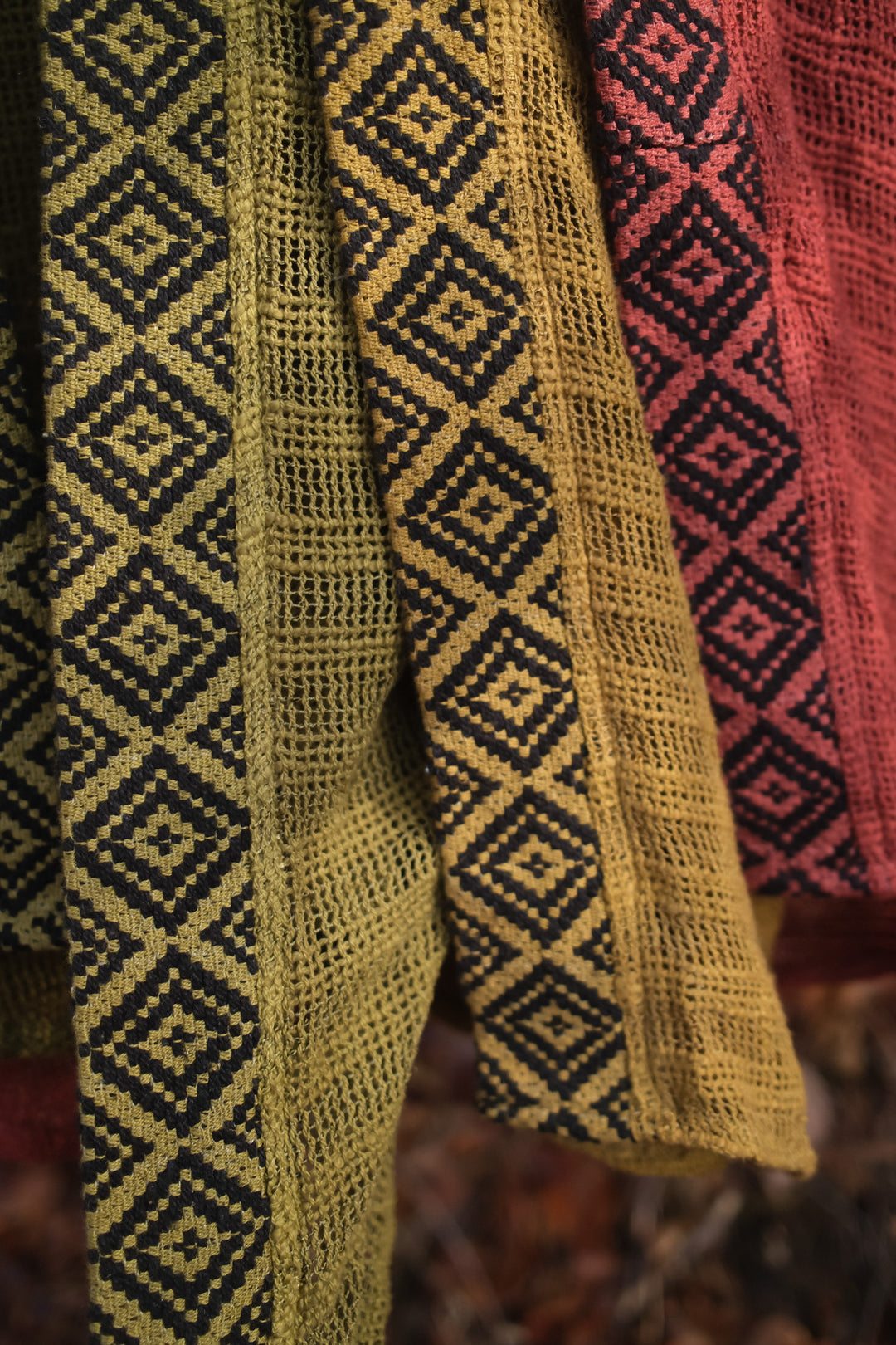 Mesh cardigan ~ Mustard