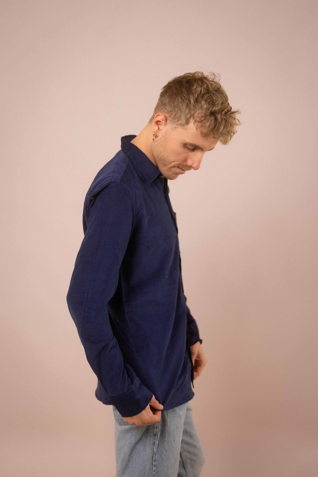 Cord-Hemd ~ NOAH blau