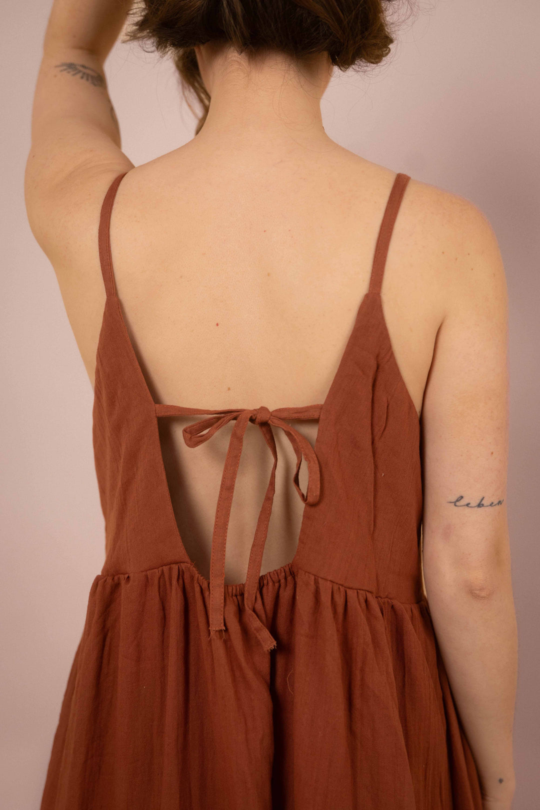 Kleid YOKO mit Knöpfen ~ Rost