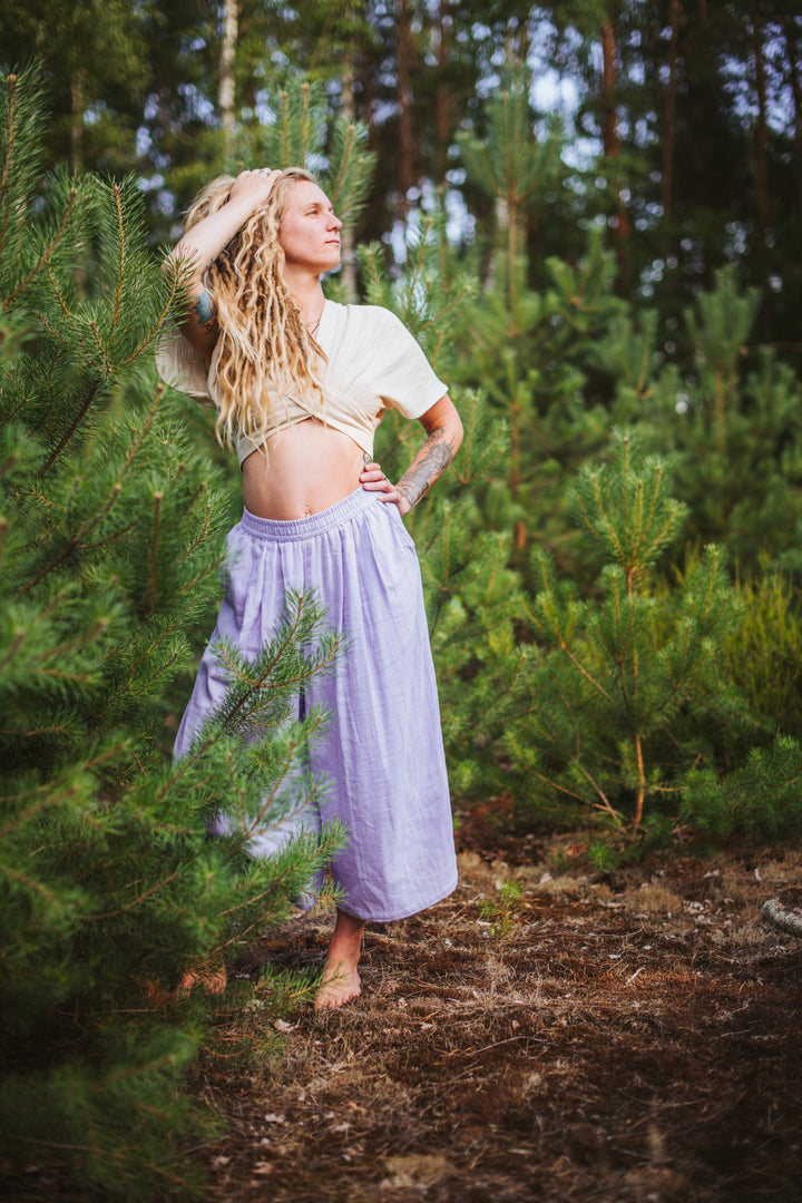 Musselin Culotte ~ Lavendel