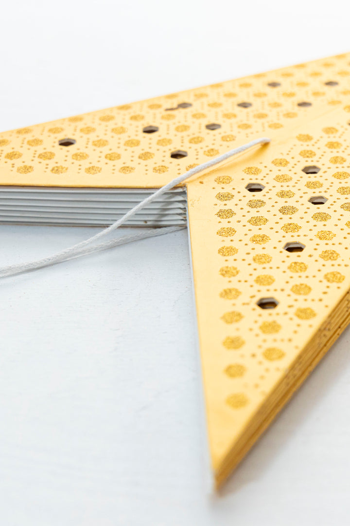 XXL Glitzer Stern in GOLD