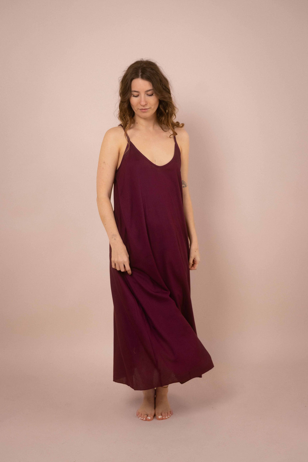 Luftiges Kleid ~ JIL Aubergine