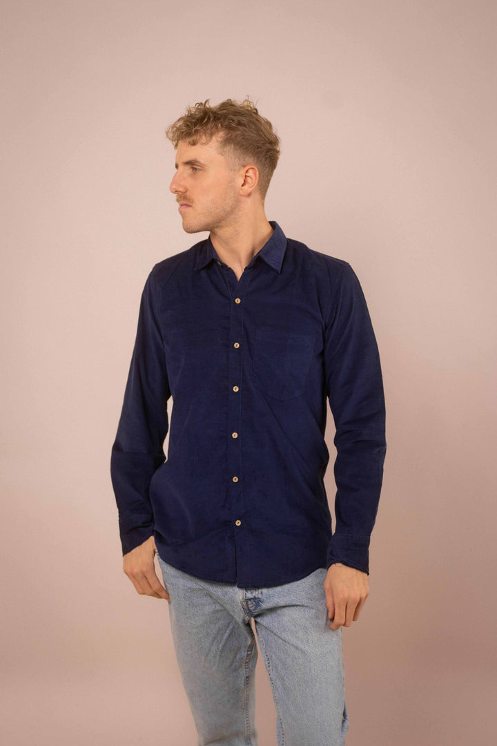 Cord-Hemd ~ NOAH blau
