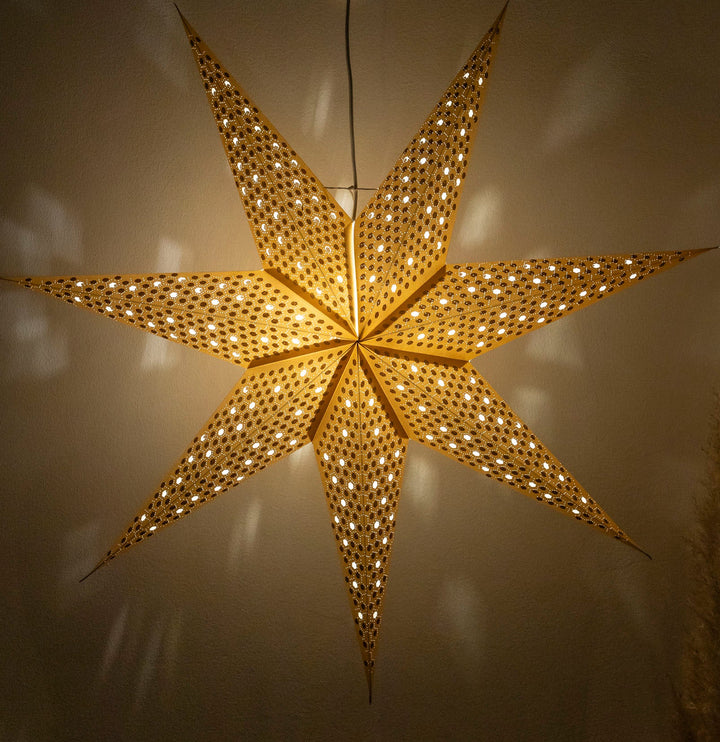 XXL Glitzer Stern in GOLD