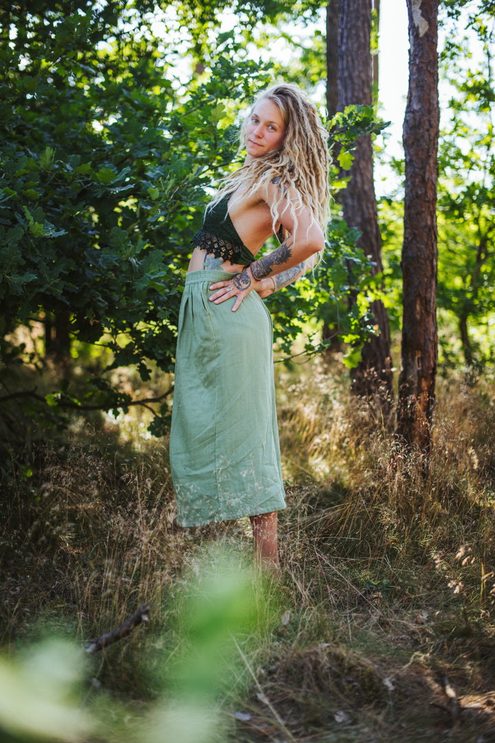 Musselin Culotte ~ Salbei