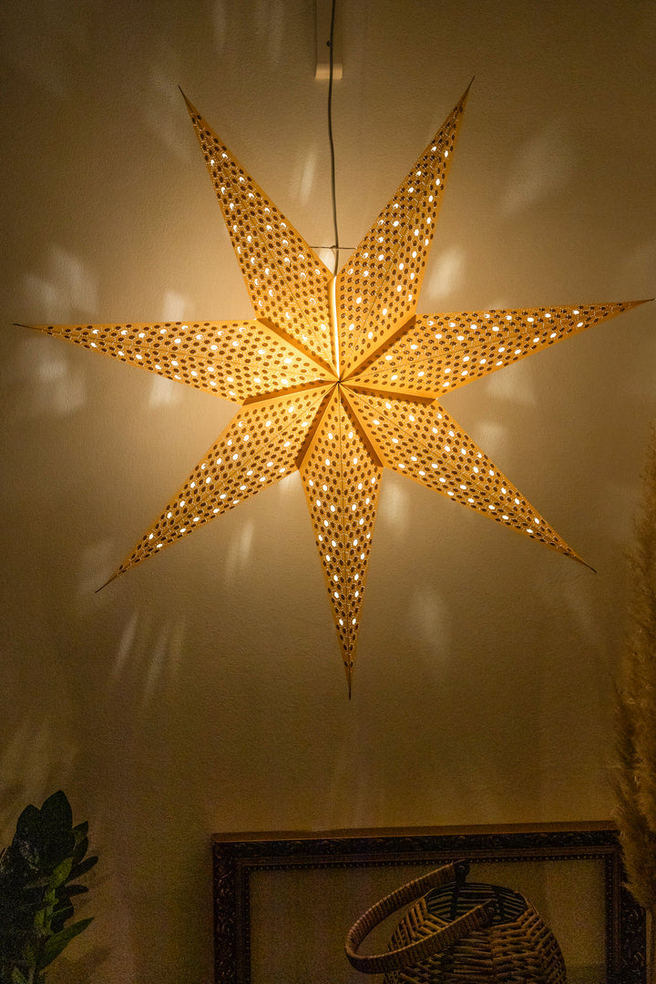 XXL Glitzer Stern in GOLD