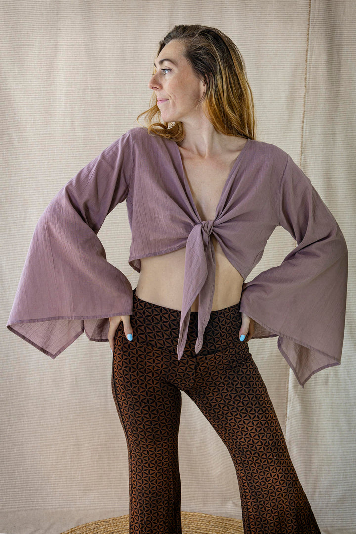 Wickelbluse FREE FLOW ~ MAUVE