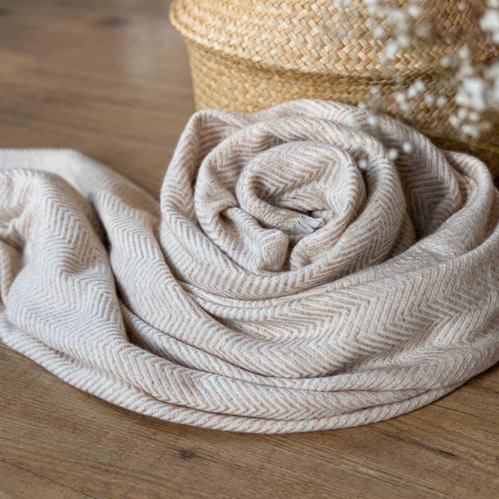 Decke aus 100% Kaschmir ~ BALI ROSE