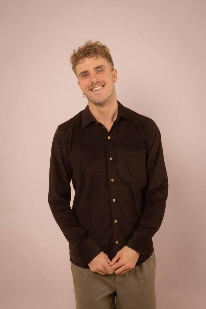 Cord-Hemd ~ NOAH braun