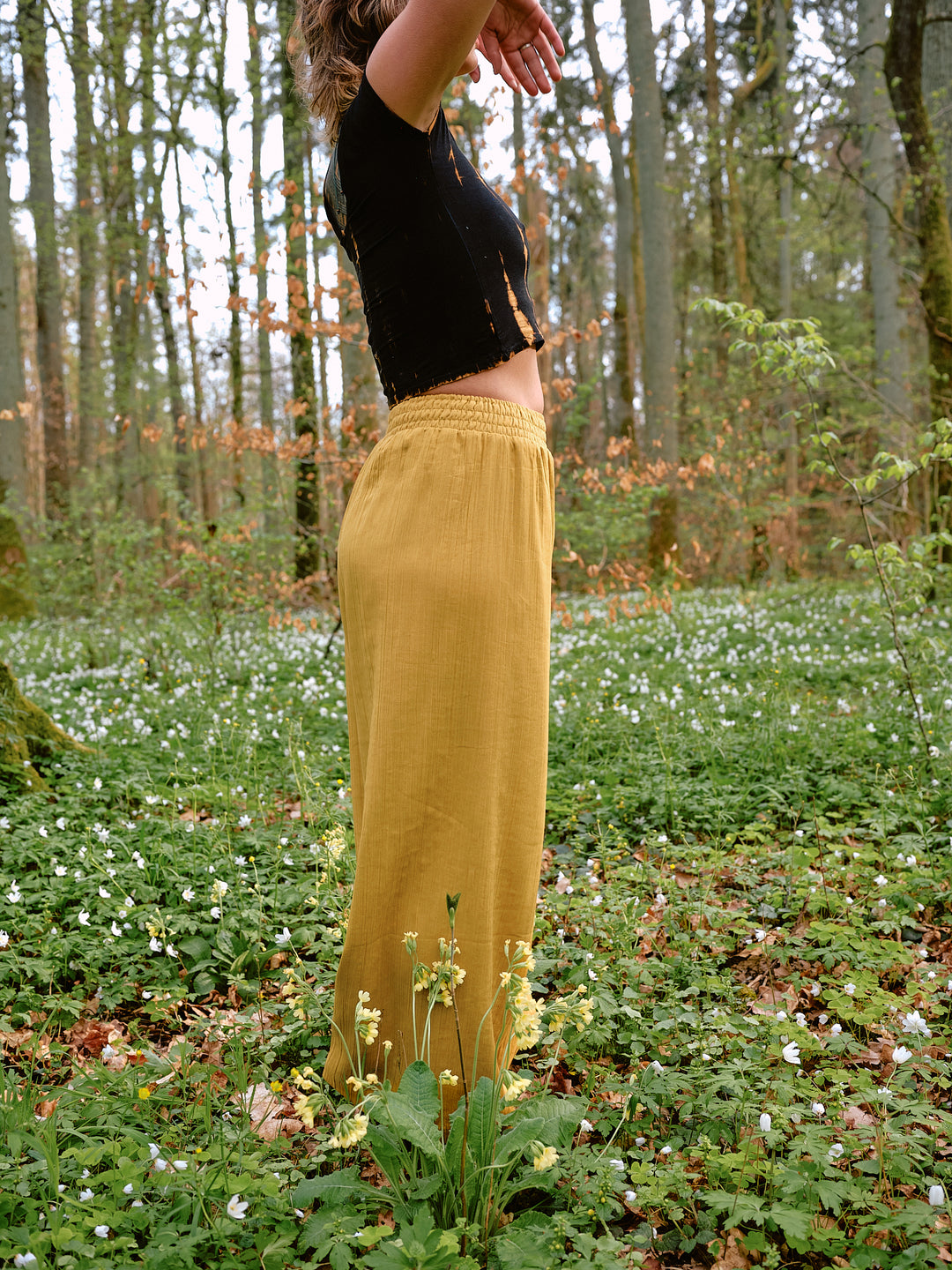 Musselin Rock Soleil in mustard yellow