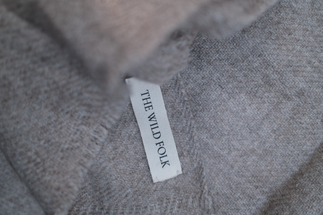 Schal aus 100% Yak-Wolle ~ LADAKH | Grau-Beige