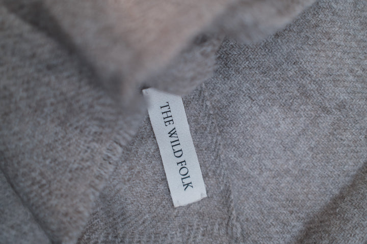 Schal aus 100% Yak-Wolle ~ LADAKH | Grau-Beige