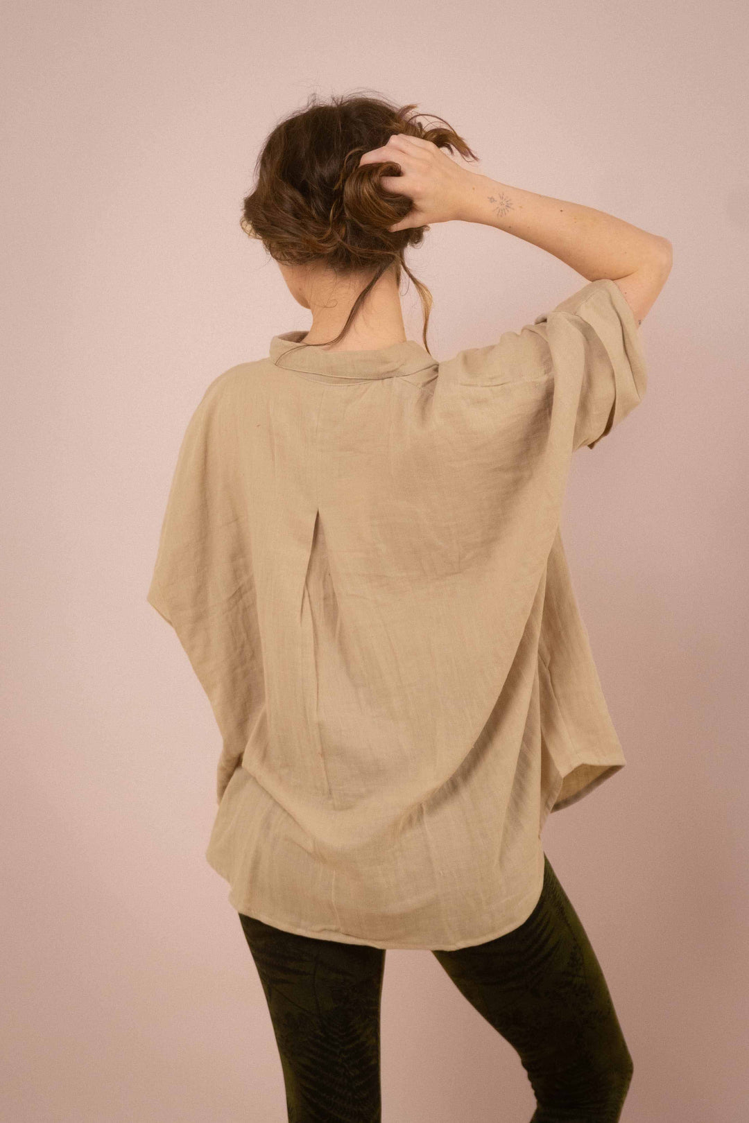 Musselin-Hemd ~ JAMIE Beige