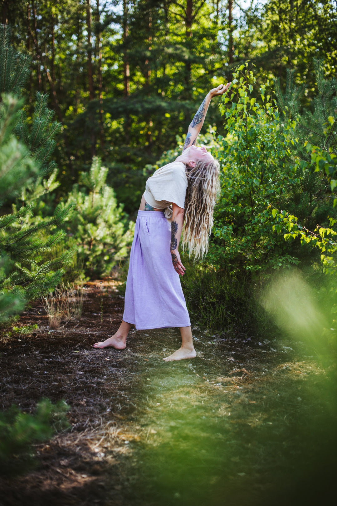 Musselin Culotte ~ Lavendel
