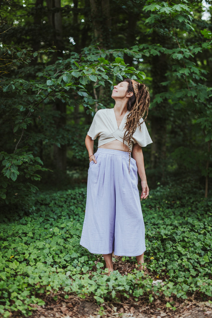 Musselin Culotte ~ Lavendel
