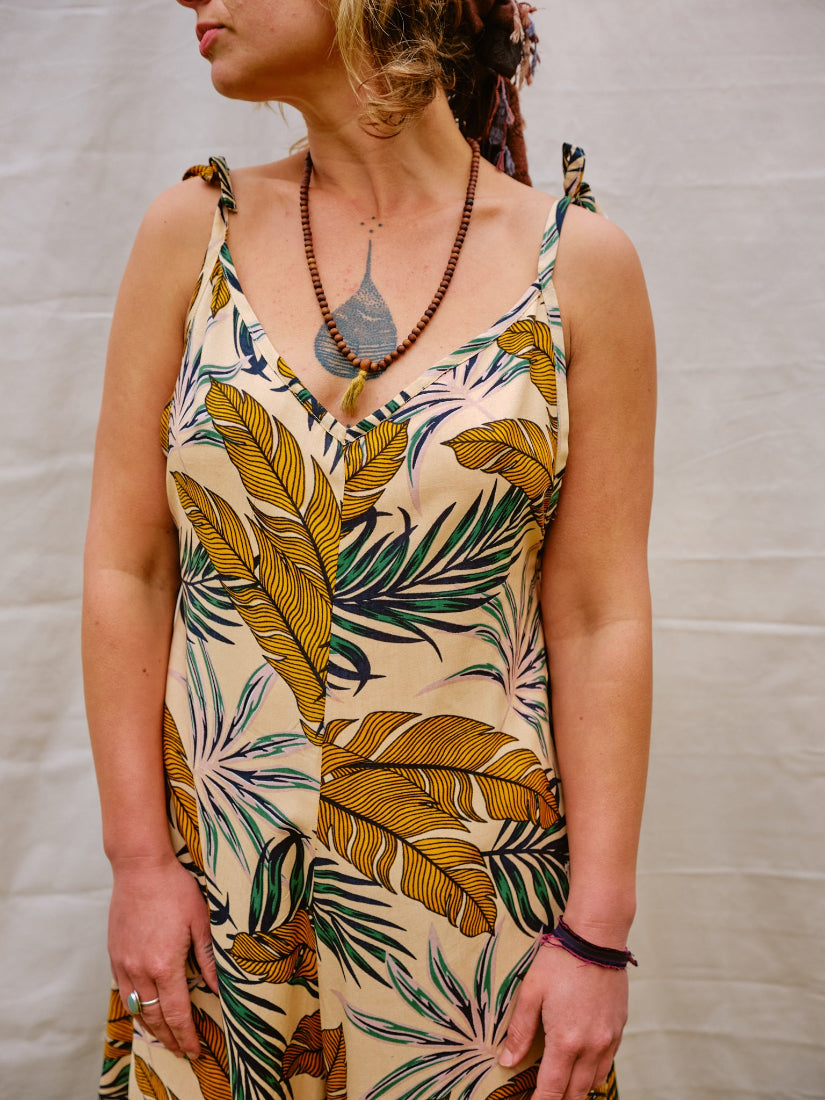 Jumpsuit ~ JADE. Vintage Einteiler. Hosenkleid. 100% Baumwolle.