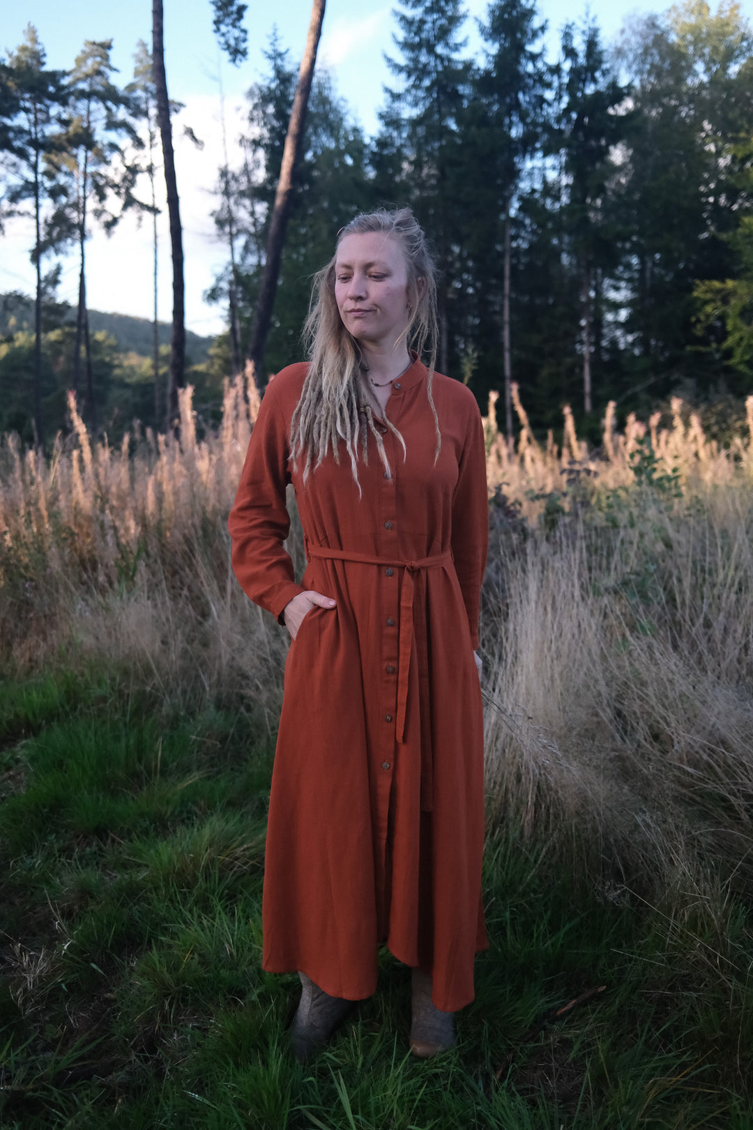 Maxi Kleid CARA ~ FIRE