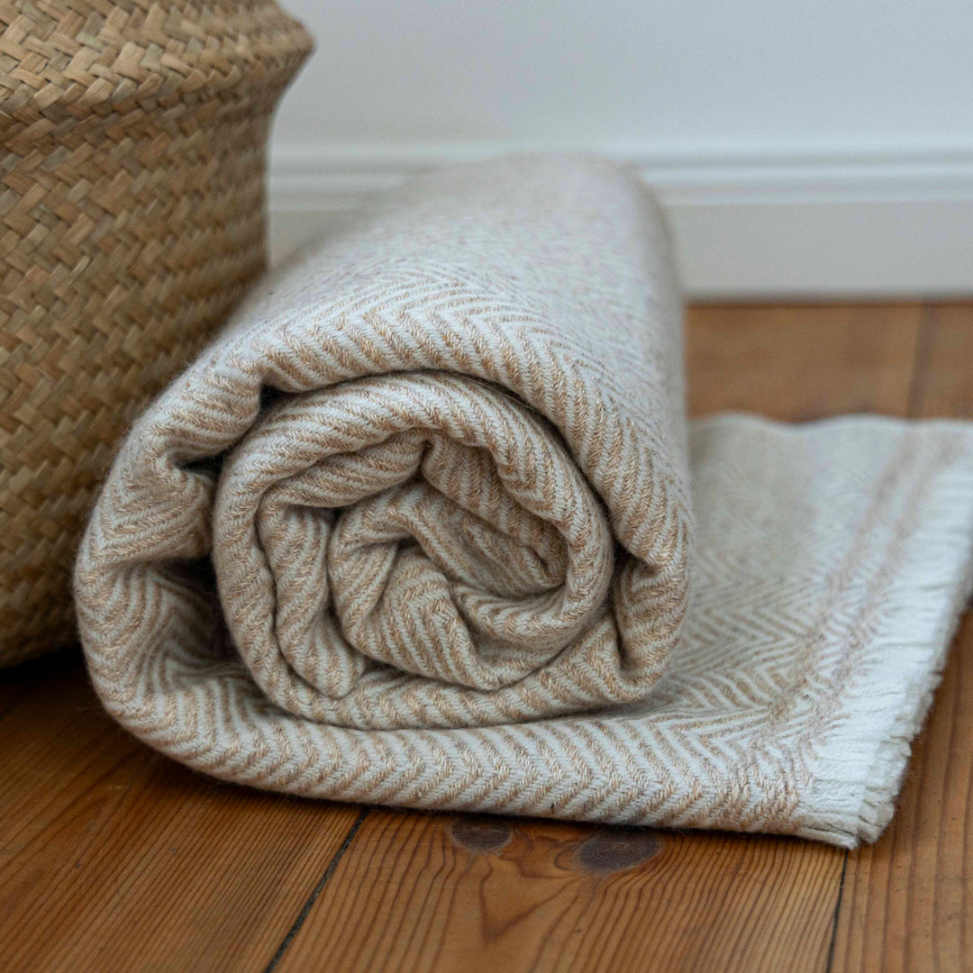 Decke aus 100% Kaschmir ~ BALI ROSE
