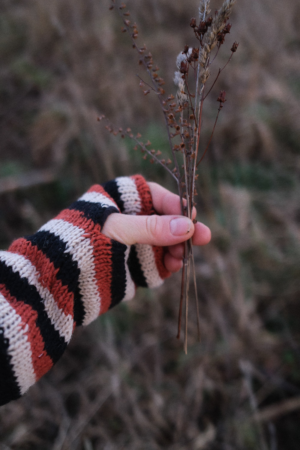 Handstulpe, Armstulpe, Stulpe aus Wolle, gefüttert