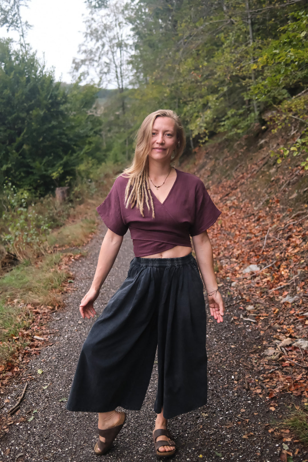 Wickeltop ~ LINNEA | Aubergine
