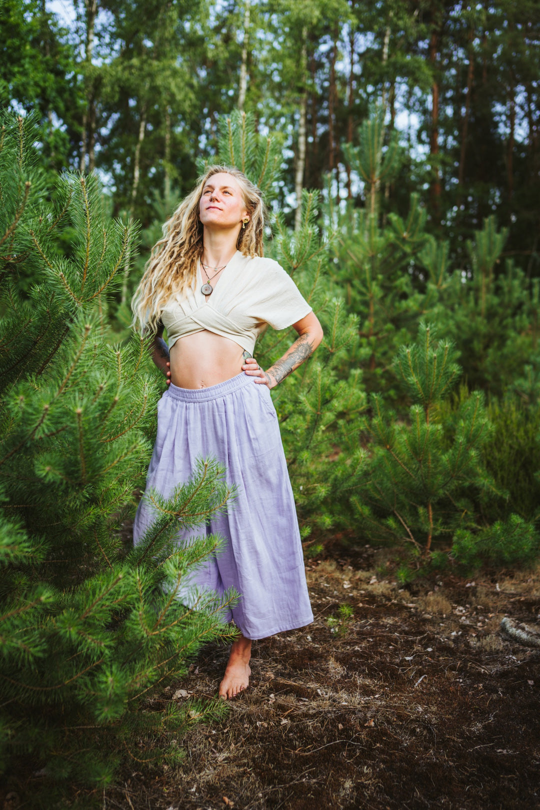 Musselin Culotte ~ Lavendel