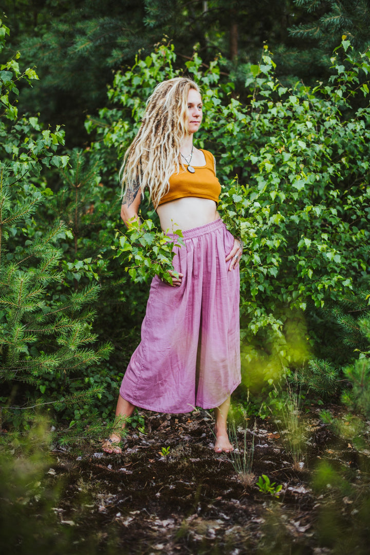 Musselin Culotte ~ Altrosa