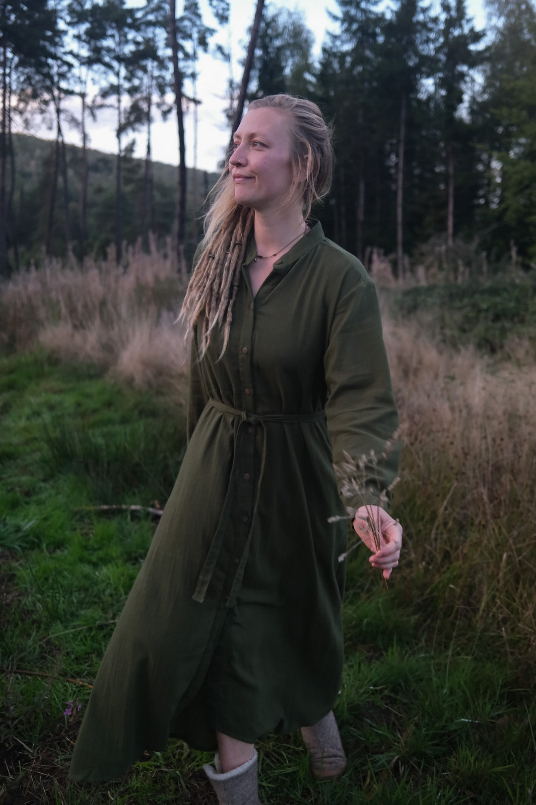 Maxi Kleid CARA ~ Grün