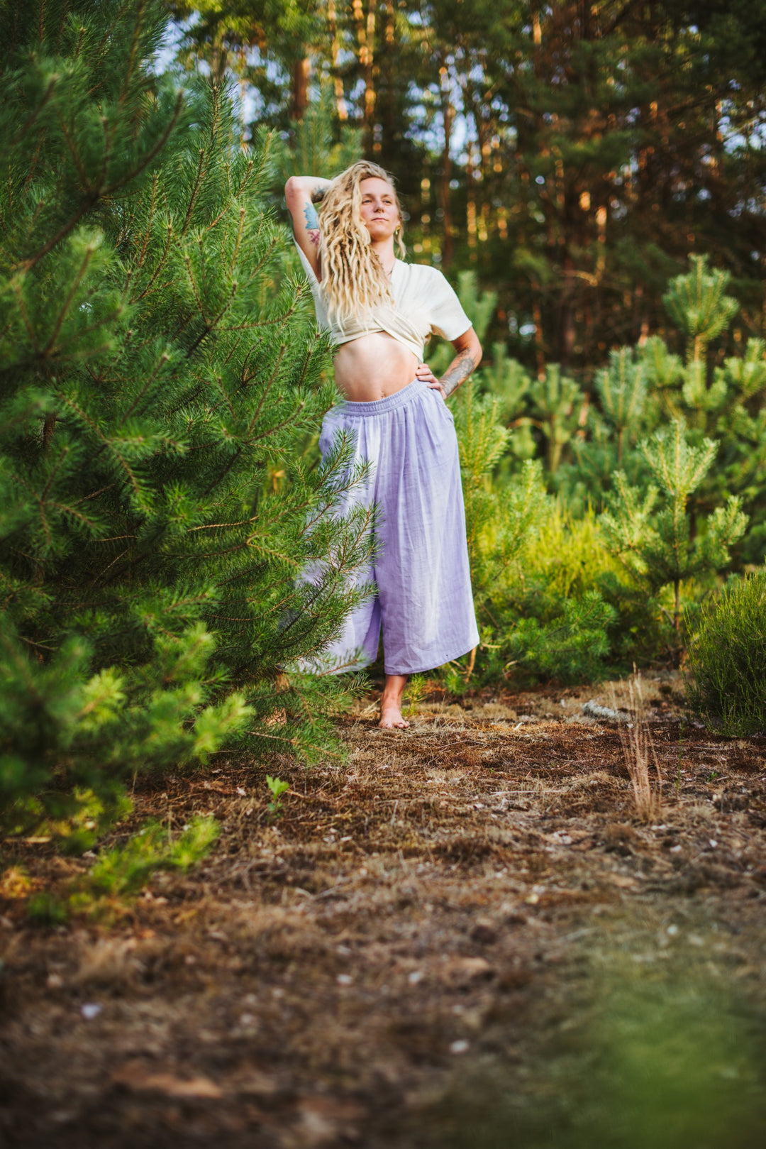 Musselin Culotte ~ Lavendel