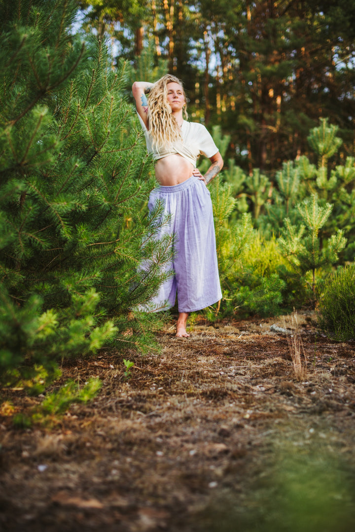 Musselin Culotte ~ Lavendel