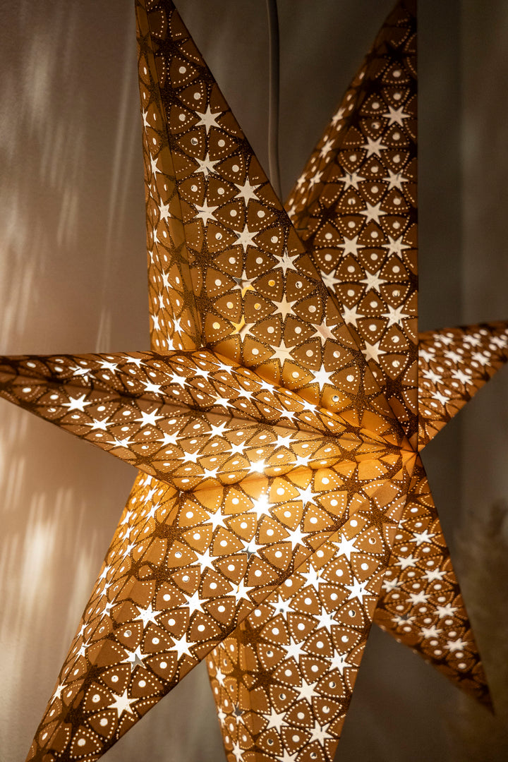 Glitzer Stern in GOLD