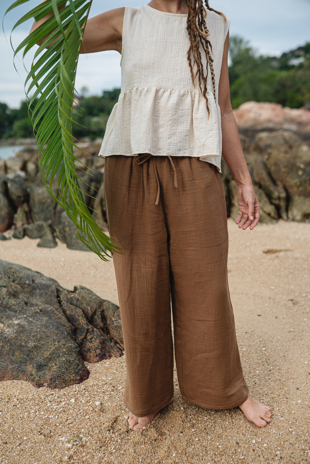 Bio-Musselin Hose ~ MOCCA