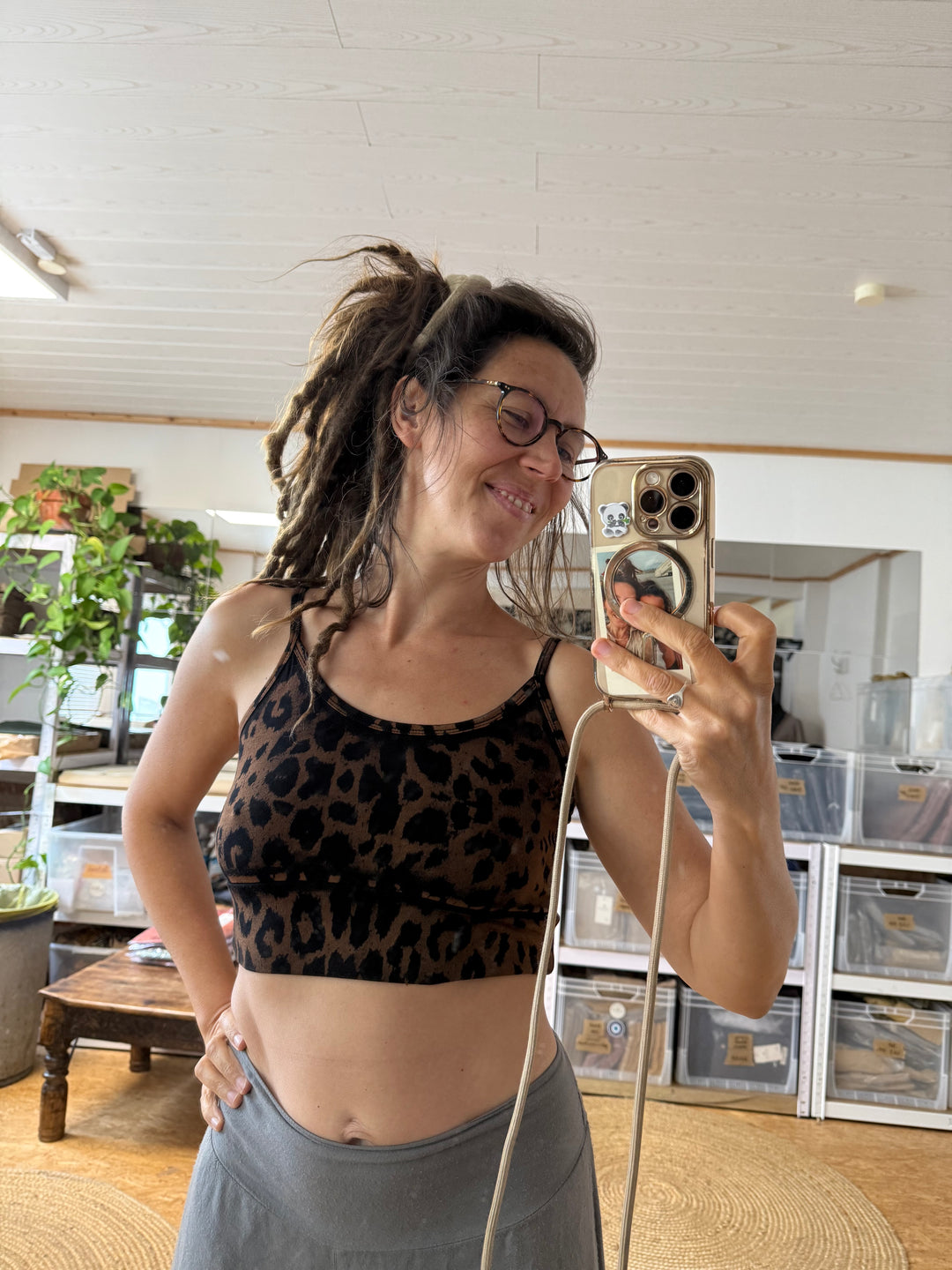 Yoga Top ~ Farn ~ blue