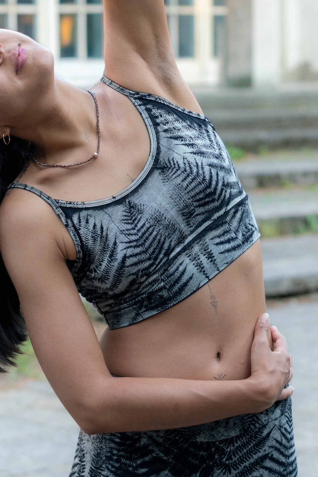 Yoga Top ~ Farn ~ Grau
